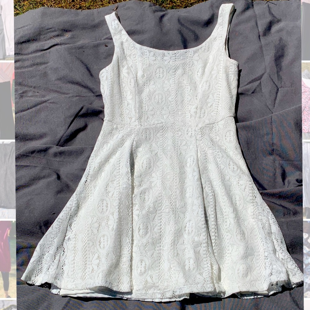 White lace dress